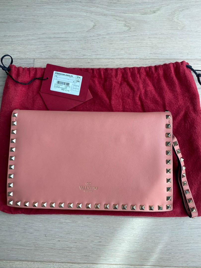 valentino clutch bag pink