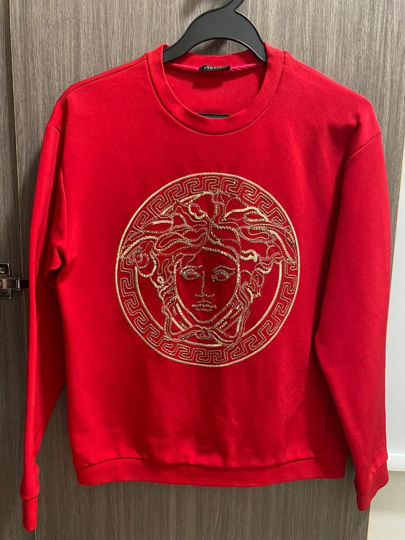 versace sweater red