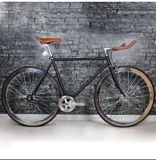 vintage road bike to fixie