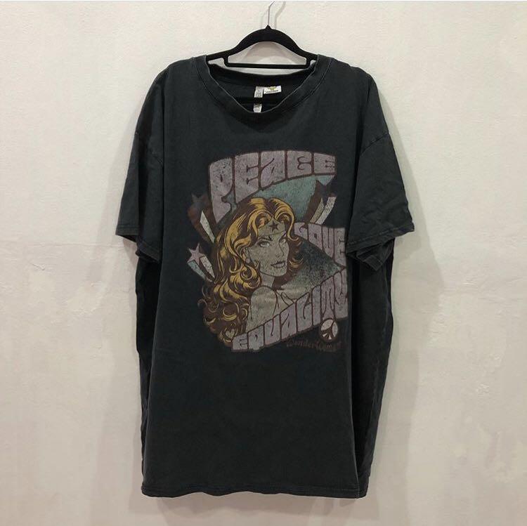 Wonder Women Oversized Sleep Shirt Women s Fashion Tops