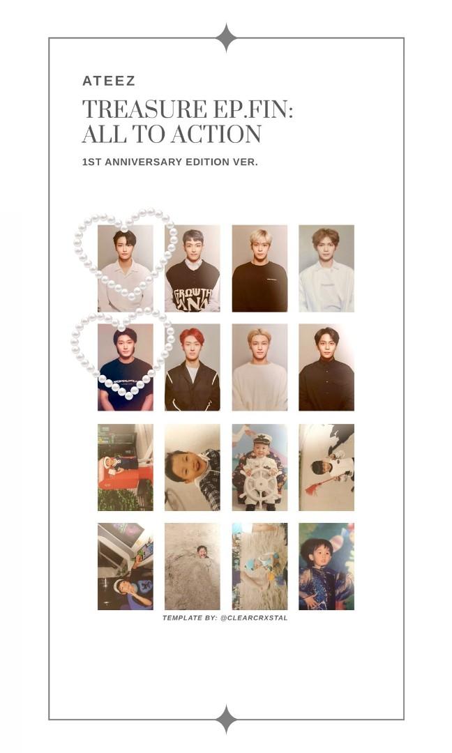 WTT] Ateez 1st Anniversary Album PC (Hongjoong to Seonghwa/San 