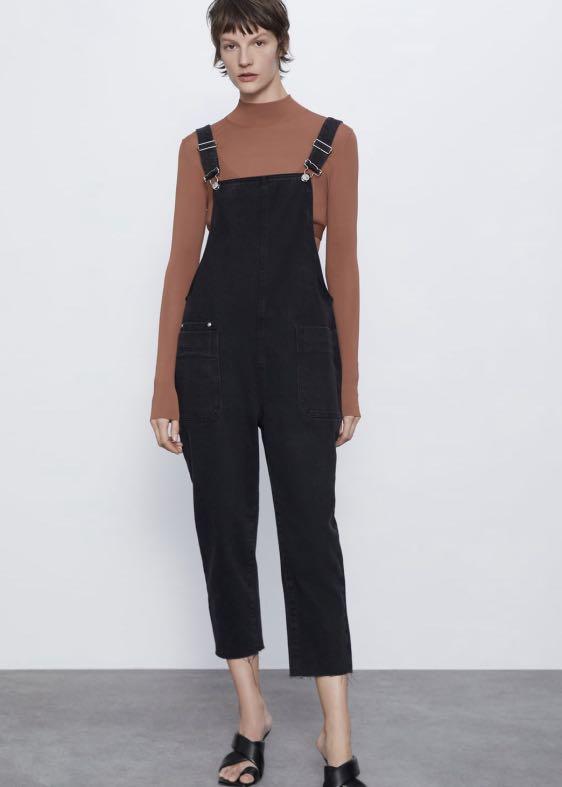 ZARA Denim Jumpsuit, Women's Fashion, Dresses & Sets, Jumpsuits on