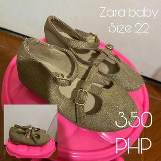 Zara gold shoes