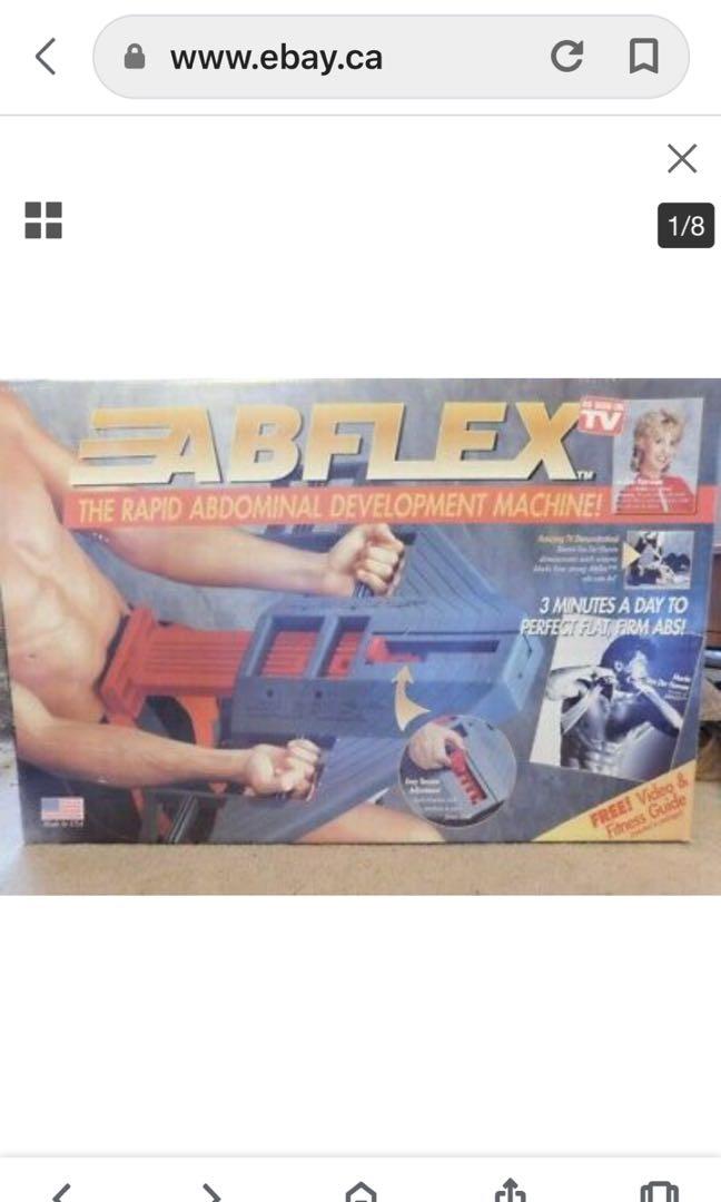 ABFLEX ORIGINAL 90's VINTAGE Abdominal Exerciser Equipment *, Sports, Other  Sports Equipment on Carousell
