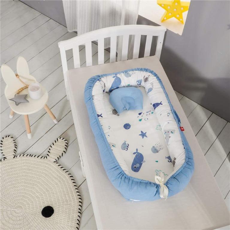 Abreeze Ruffled Baby for Bed Ocean Blue, Babies & Kids, Baby