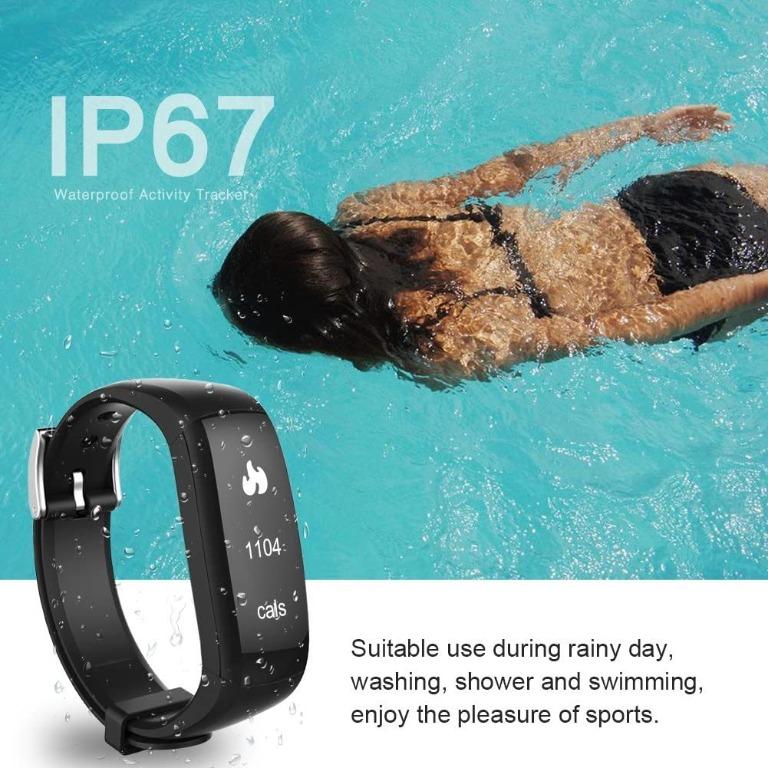 AK1980 Waterproof Fitness Tracker with Heart Rater Monitor Activity Tracker 2017 Version Mobile Phones Gadgets Wearables Smart Watches on Carousell