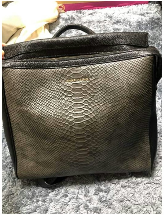 anne klein leather backpack