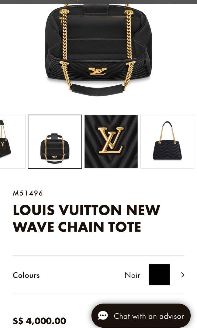 Louis Vuitton New Wave Chain Tote Noir M51496