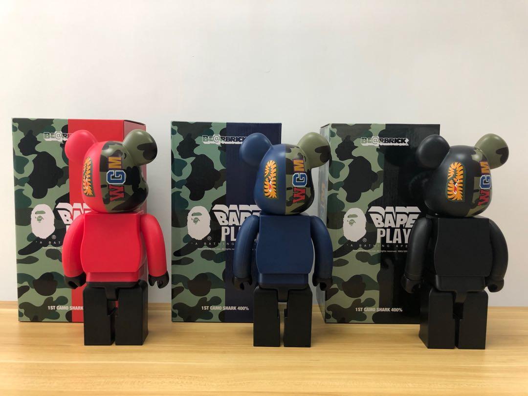 Be@rbrick Bearbrick BAPE Play 1st Camo Shark 400%, 興趣及遊戲