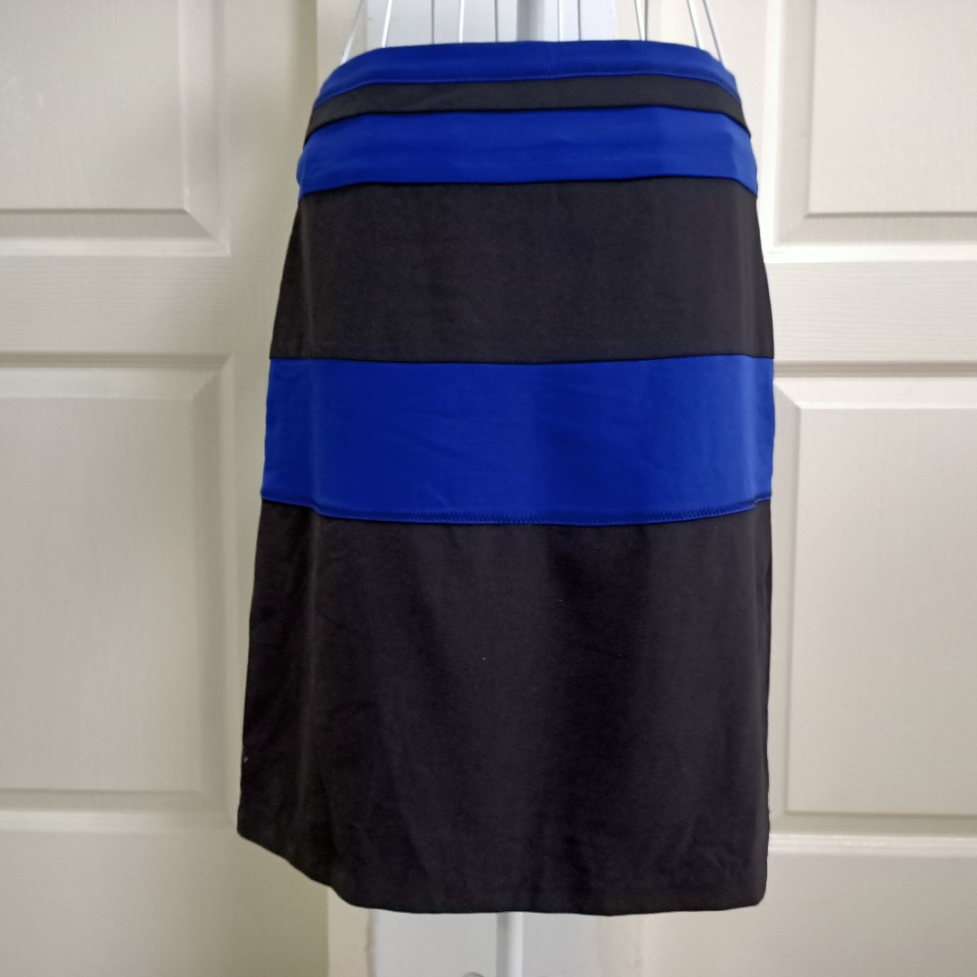 blue tight skirt