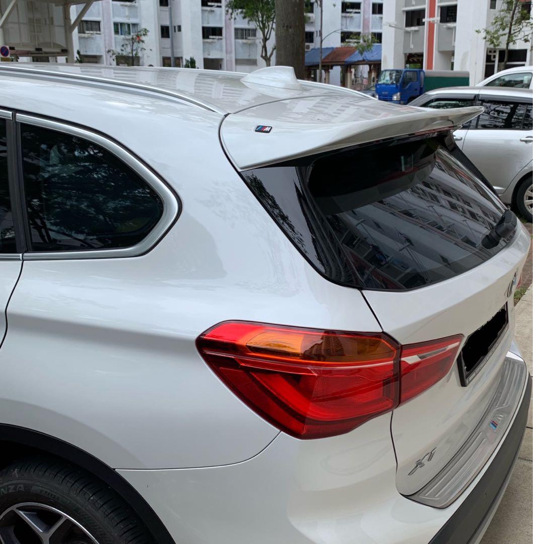 BMW X1 F48 Rear Spoiler White M Sport, Car Accessories, Accessories on  Carousell