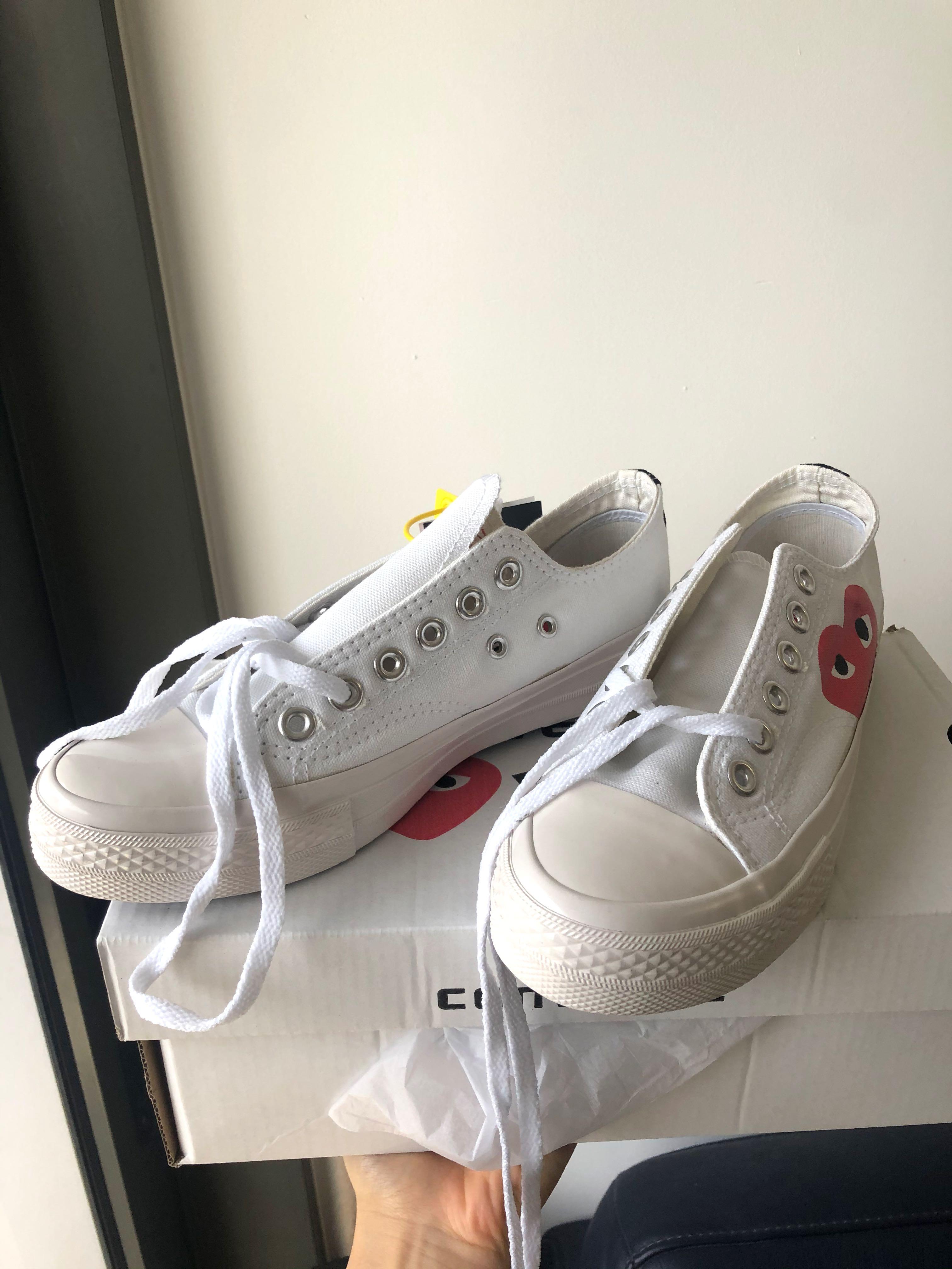 CDG Converse Size 39, Women's Fashion, Shoes, Sneakers on Carousell