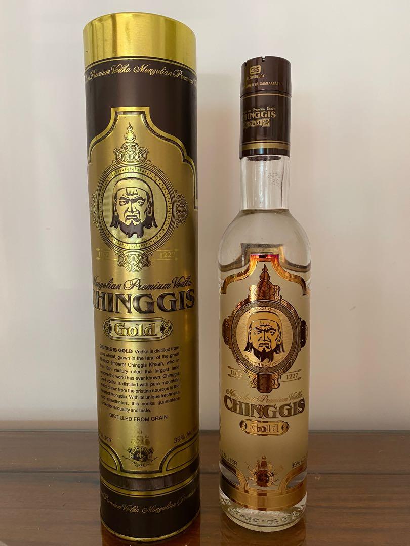 モンゴルウォッカ CHINGGIS KHAN 700ml アルコール度40% 飲料・酒
