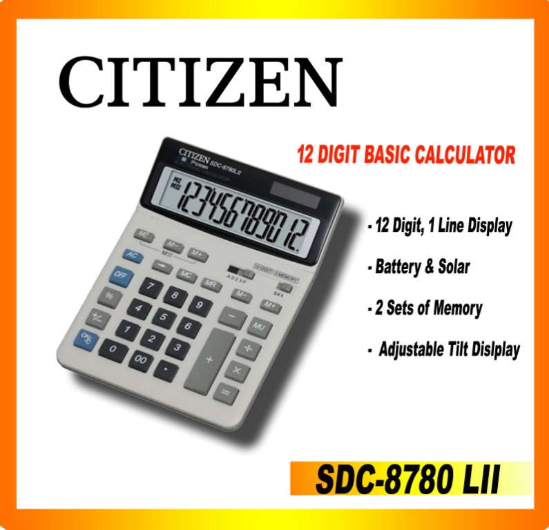 Citizen Original 10 Digit Desktop Calculator SDC-810NR SDC-810BN | Lazada