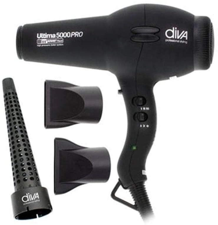 Diva Professional Styling Diva Pro Styling Ultima 5000 Pro Hair Dryer -  Black Hair Dryer, Beauty & Personal Care, Hair on Carousell