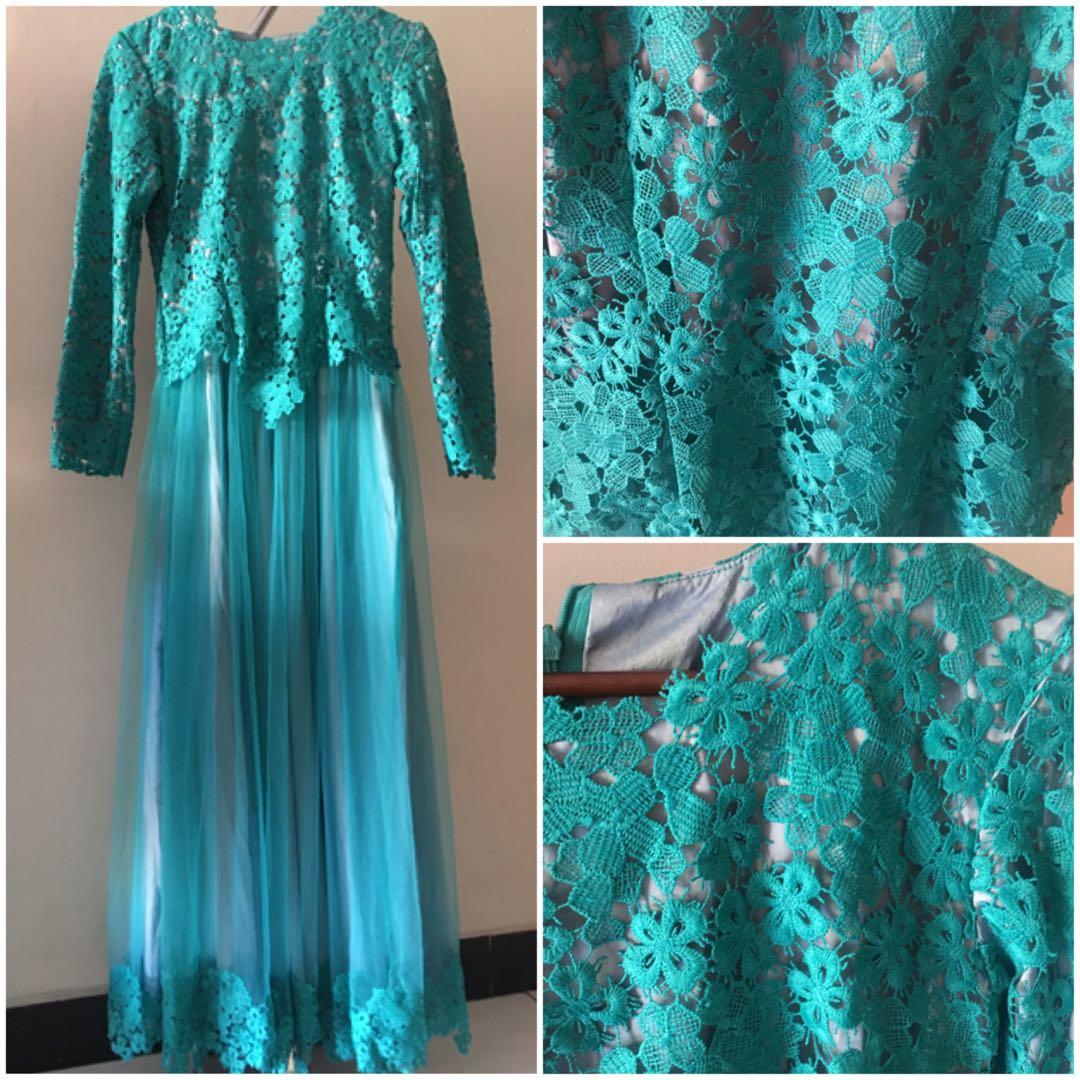 Long dress store brokat hijab