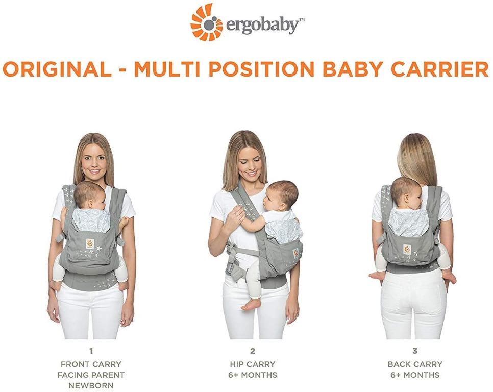 ergobaby organic carrier positions
