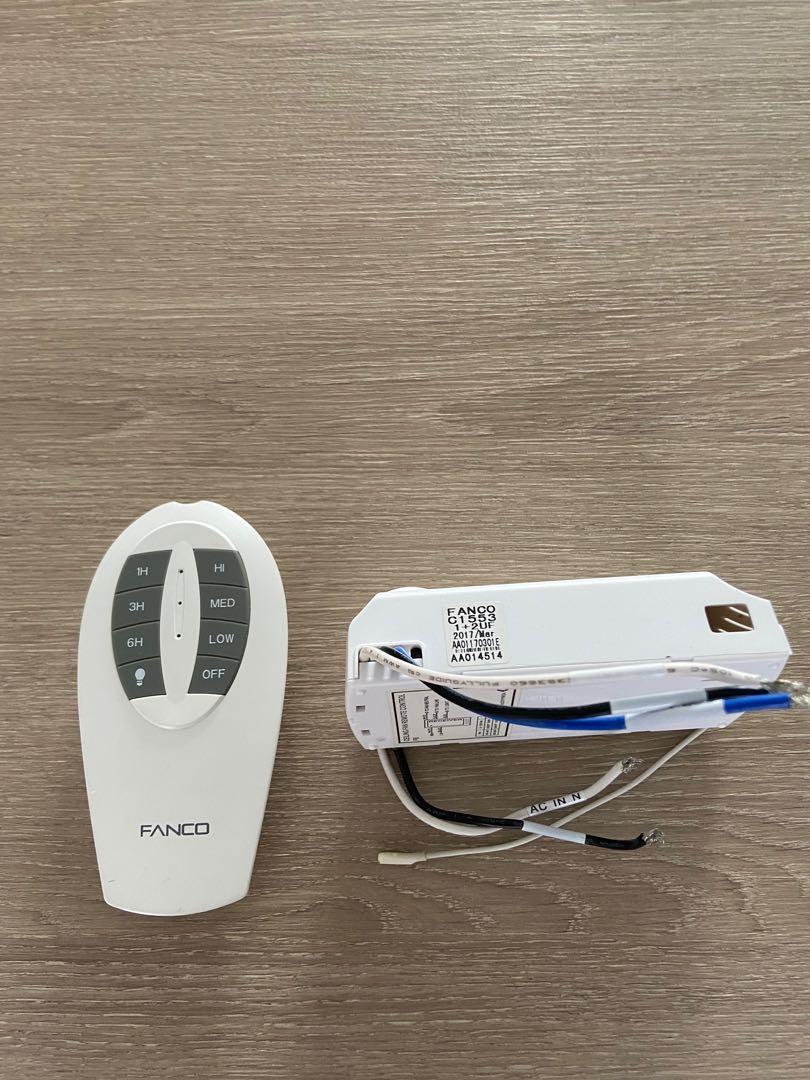 Fanco Ceiling Fan Remote Control Shelly Lighting