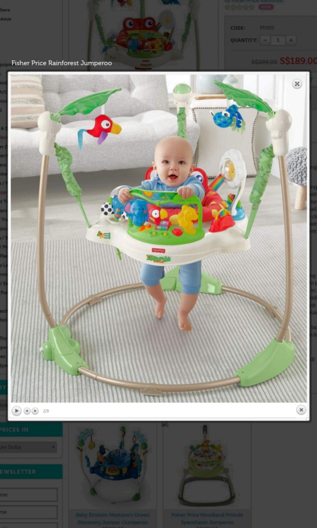 Fisher price rainforest jumperoo nz store