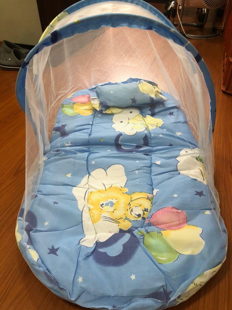 foldable baby bed with mosquito net