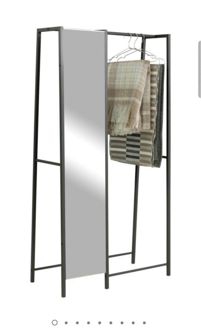 FORTYTWO Ficarra Mirror & Clothing Rack/Stand, Furniture & Home Living