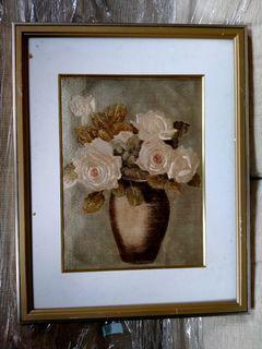 Frame with flower and a vase (M8-1770)