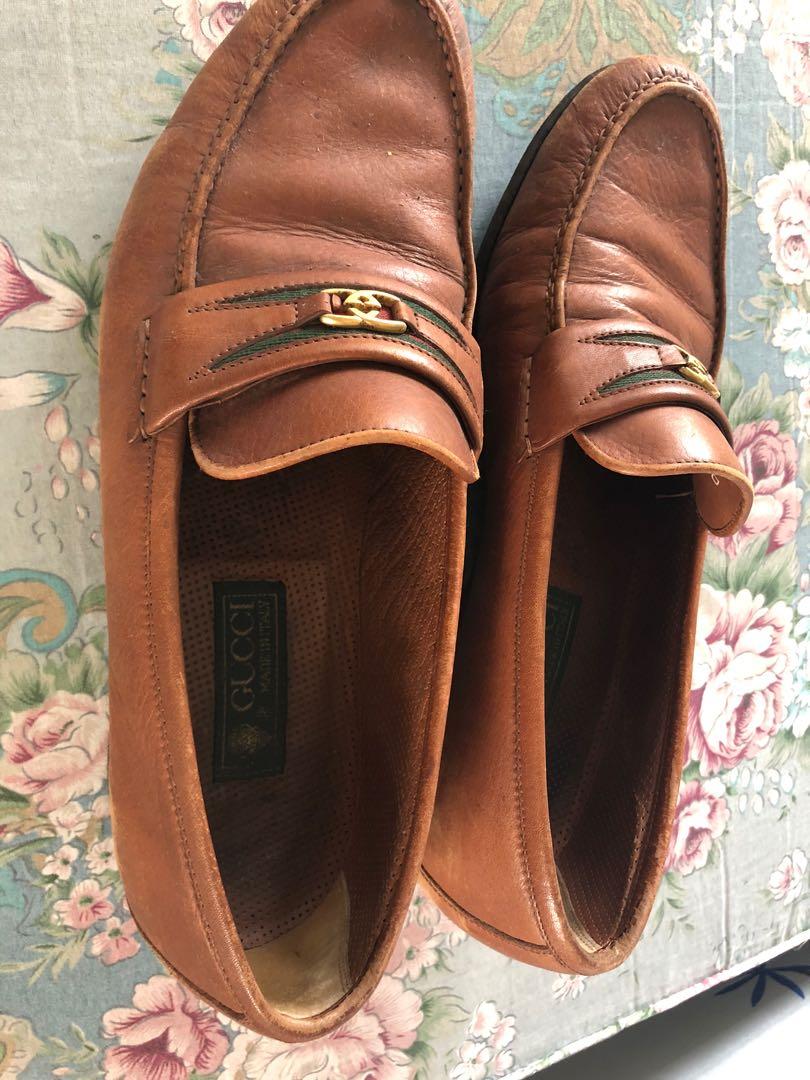 gucci brown formal shoes