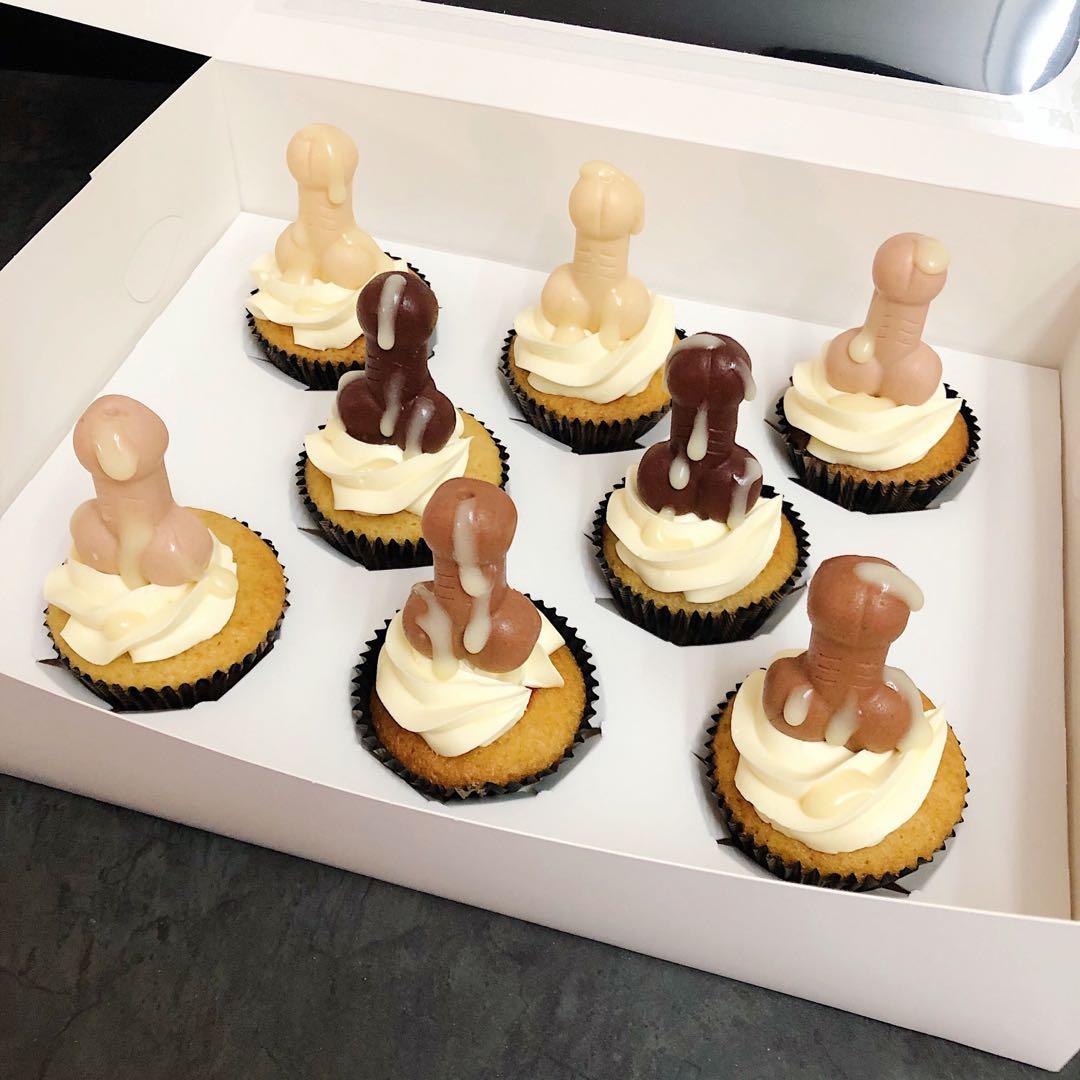 Hen night penis cupcake / dick cupcake, Food & Drinks, Homemade Bakes on  Carousell