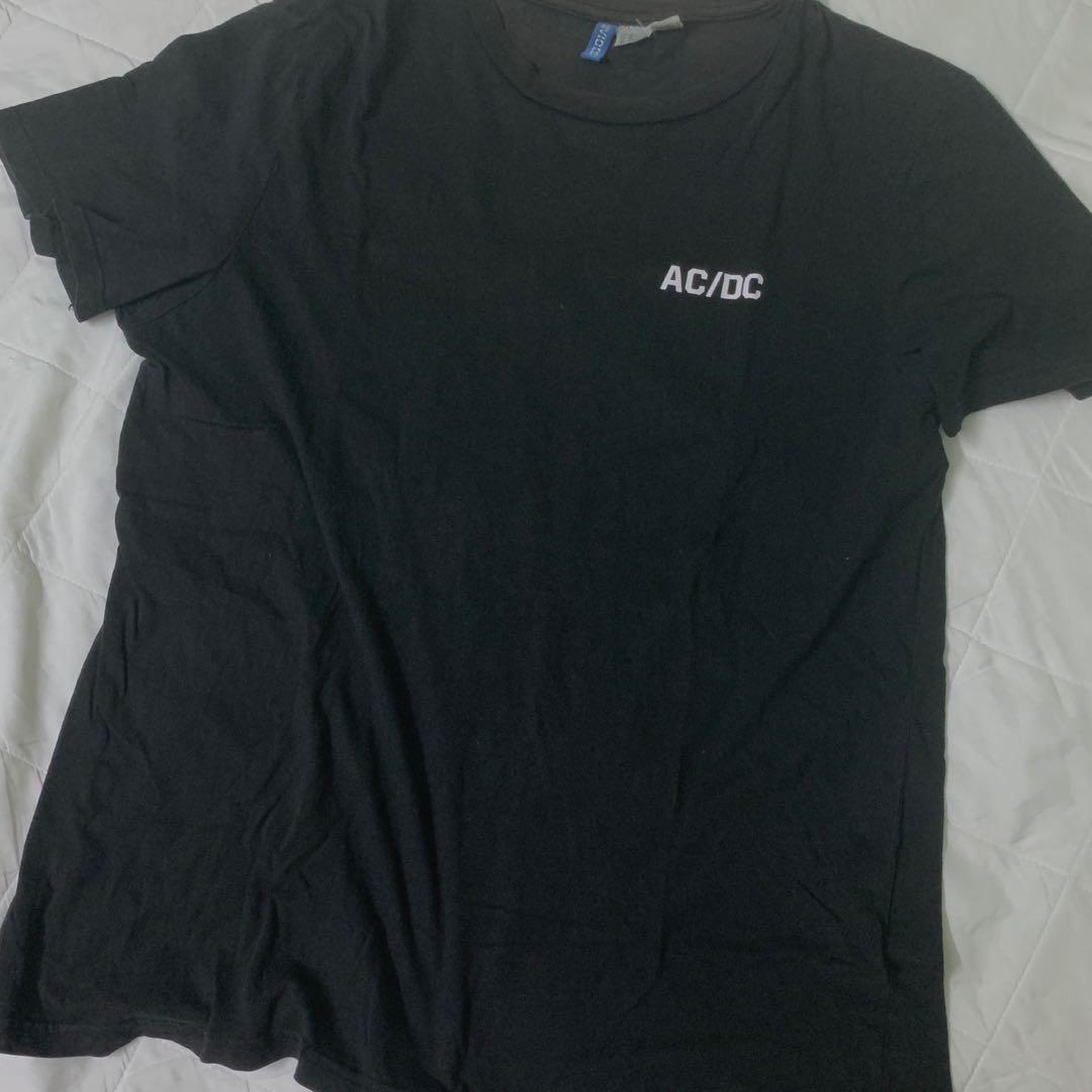 H M Acdc Men S Fashion Clothes Tops On Carousell