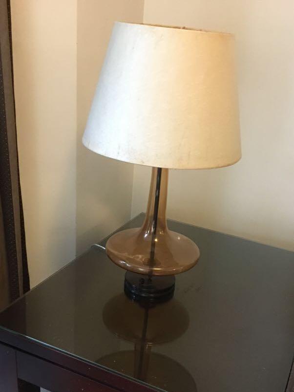 Hotel std. bedside table (Category: Other Home Decor) located in Singapore. Submitted by nglee100 (Listing ID 1031978103, Image 2). Description: Love this hotel std. table lamps with dimmer knob. The lines are fluid and beguiling. $18 for one, $32 for a pair. I’ve just moved to a small apartment and there is no space for my lovelies..