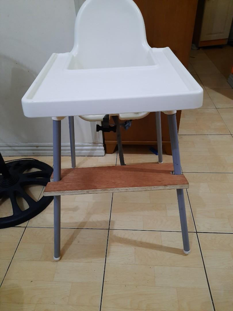 Ikea antilop with diy foot rest, Babies & Kids, Nursing & Feeding, Baby High Chairs on Carousell