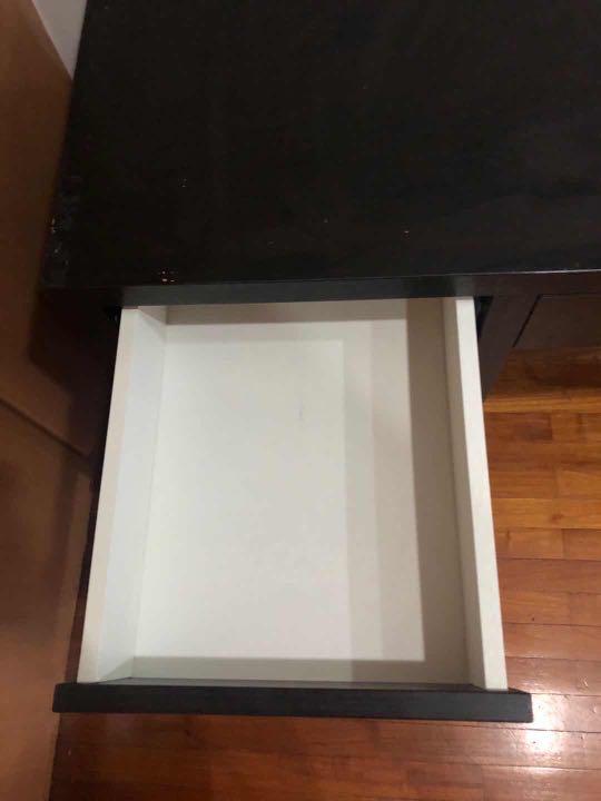 IKEA study table (Category: Tables & Sets) located in Singapore. Submitted by xianwei126 (Listing ID 1032297785, Image 3). Description: IKEA study table with drawers Condition:8/10 (a bit flaw as shown in the picture) Dimension: 75cm x 50cm x 105cm Self collection at Jurong East area.