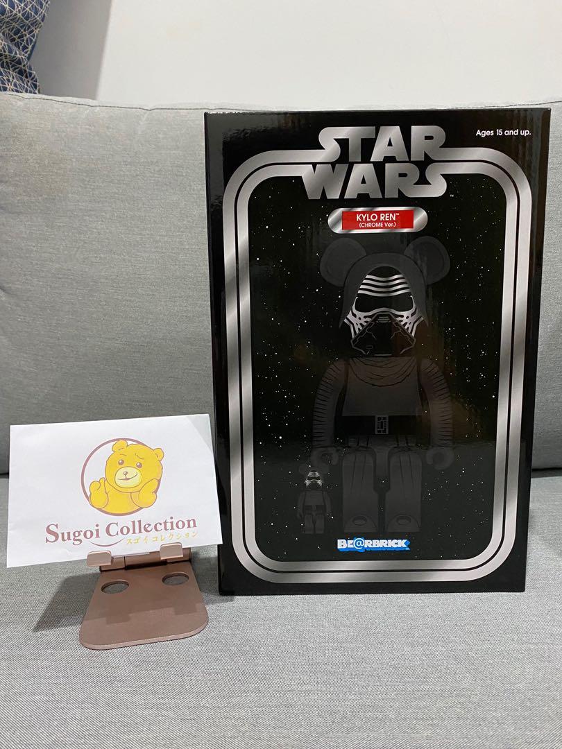 Pre-Order] BE@RBRICK x Kylo Ren 400% 100% Star Wars (Chrome Ver