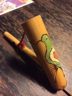 Indigenous Bamboo Whistle Sound Pipe/ Art