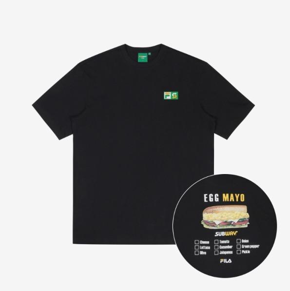 INSTOCKS FILA KOREA X SUBWAY COLLABORATION X Men s Fashion Tops Sets Tshirts Polo Shirts on Carousell