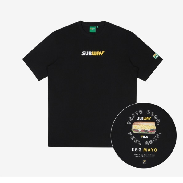 INSTOCKS FILA KOREA X SUBWAY COLLABORATION X Men s Fashion Tops Sets Tshirts Polo Shirts on Carousell