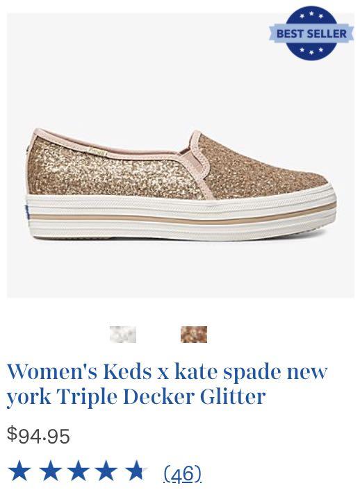 kate spade triple decker glitter