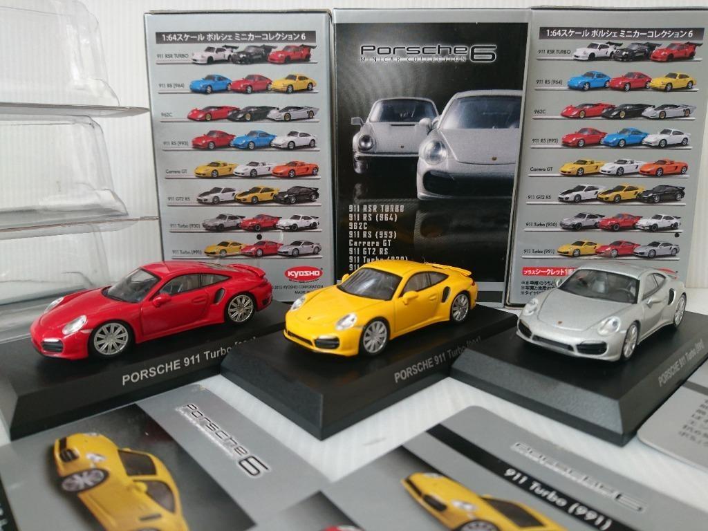 Kyosho 京商1/64 1:64 Porsche 911 Turbo 991 1set3架, 興趣及遊戲, 玩具 遊戲類- Carousell