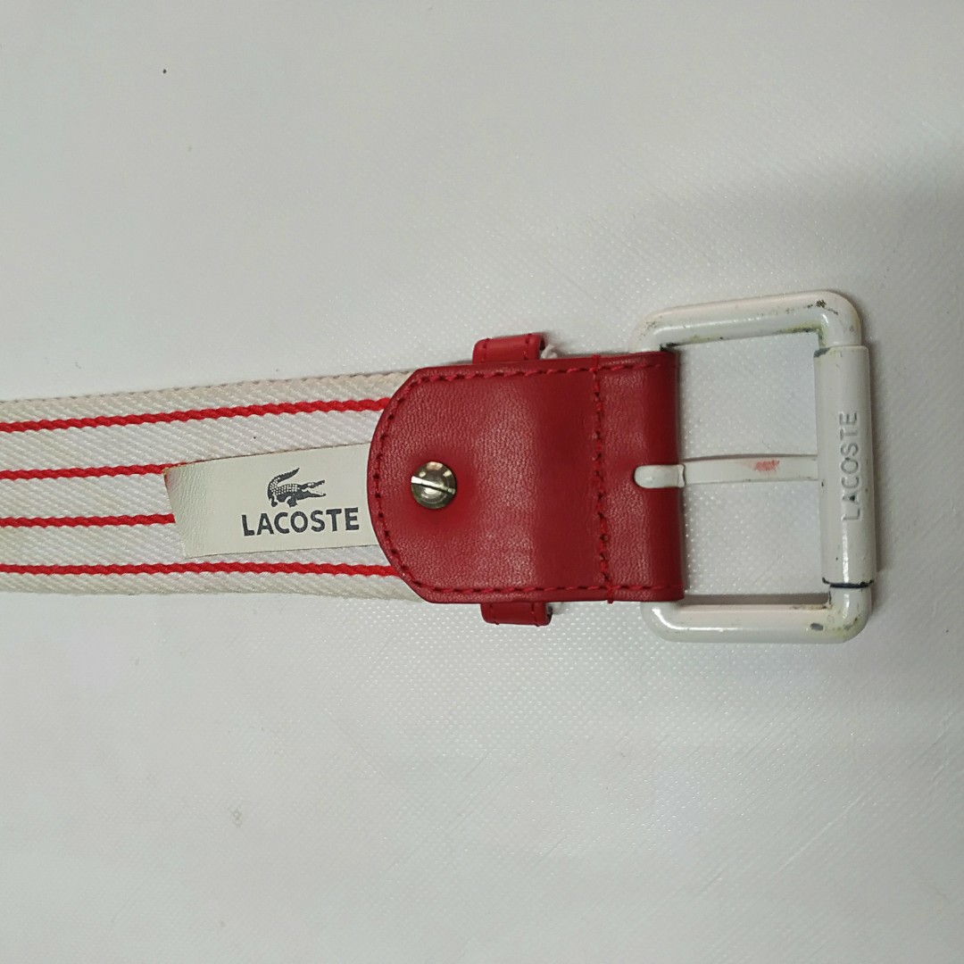 lacoste fabric belt