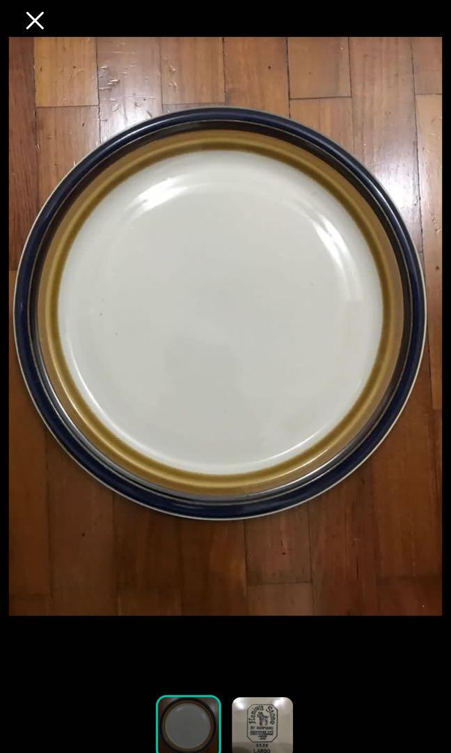 Large porcelain plate stone ware stoneware safe oven microwave proof