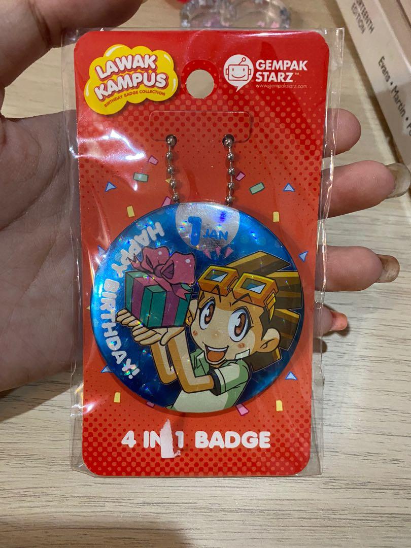 Lawak Kampus 4 In 1 Badge Books Stationery Stationery On Carousell