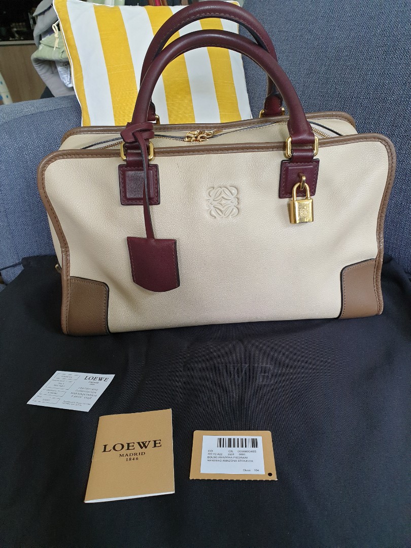 Loewe amazona 36 tricolor Luxury Bags Wallets on Carousell