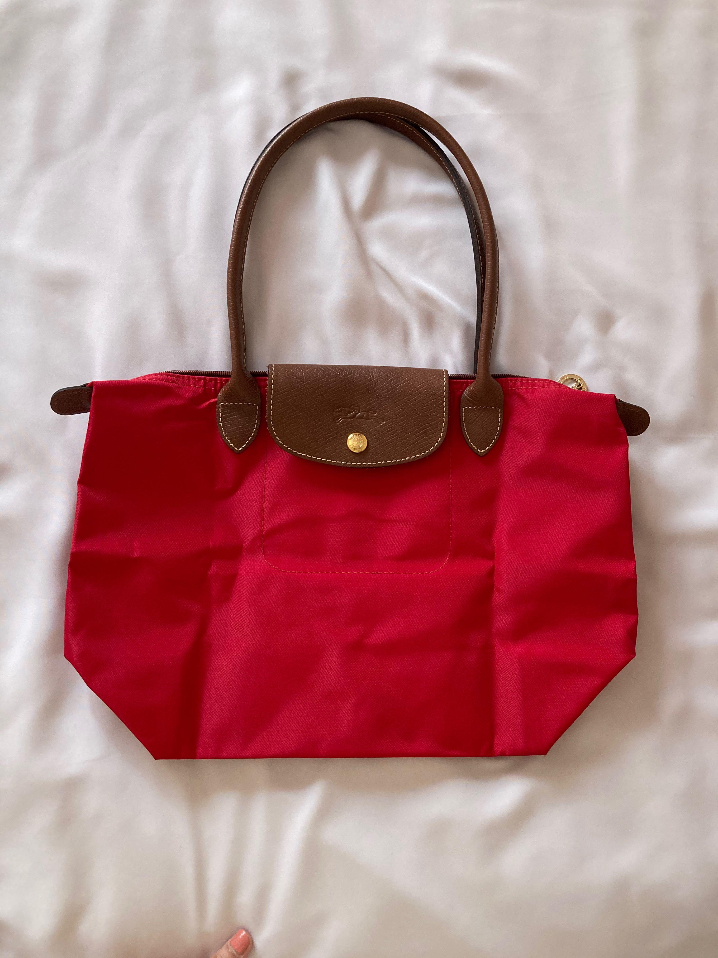 longchamp red tote