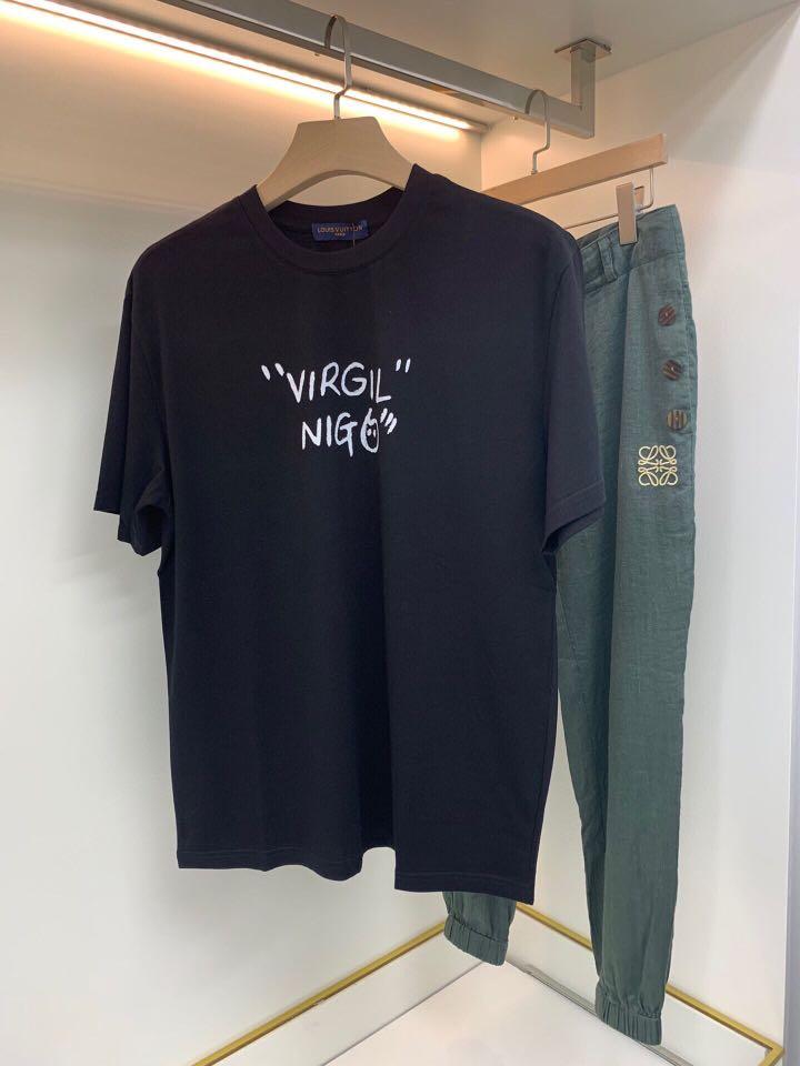 ÁO LOUIS VUITTON VIRGIL NIGO print cotton Tshirt SS2022