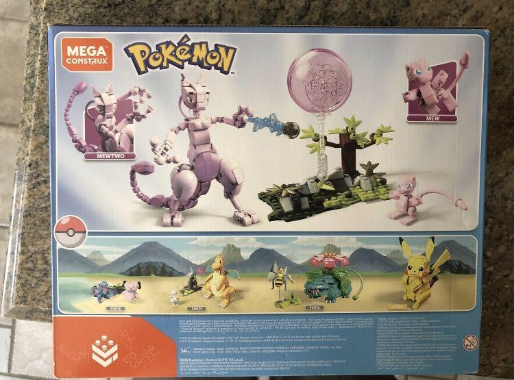 Mega Construx Pokemon Mew vs. Mewtwo Clash 2018 FVK77 New Sealed 341 Pieces  8+