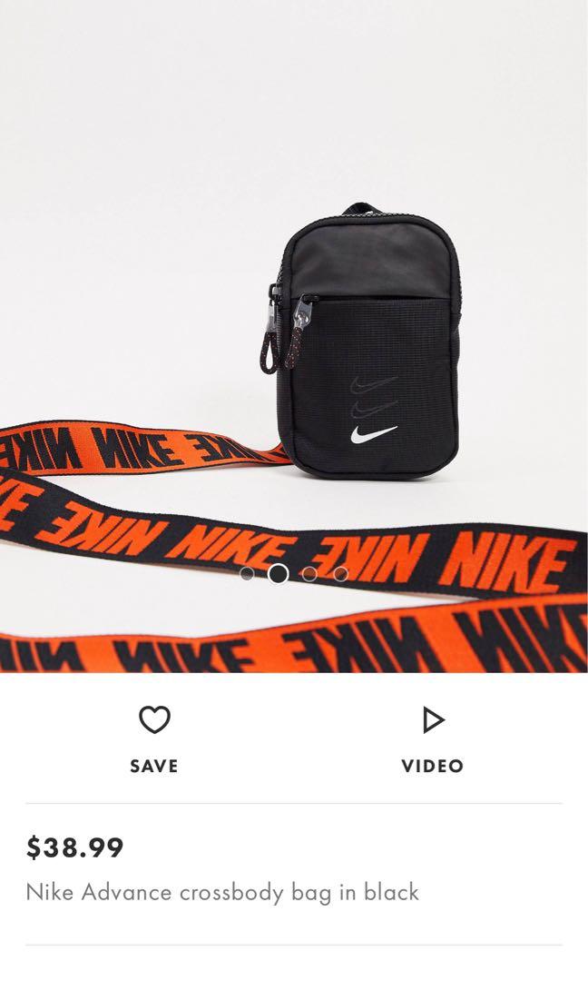 Nike Advance Logo Taping Crossbody Bag In Red for Men