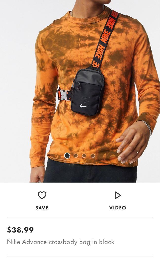 NEW Nike NIKE ADVANCE CROSSBODY BAG IN BLACK
