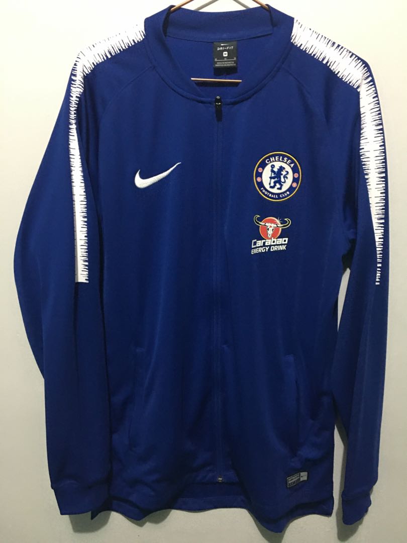 Nike Chelsea Football Pre Match Jacket Sports Athletic Sports Clothing On Carousell