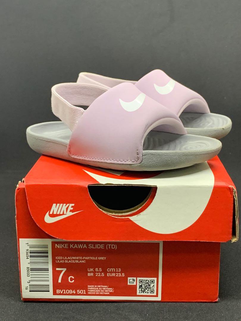 Nike Sandals kawa slides 7c, Babies 