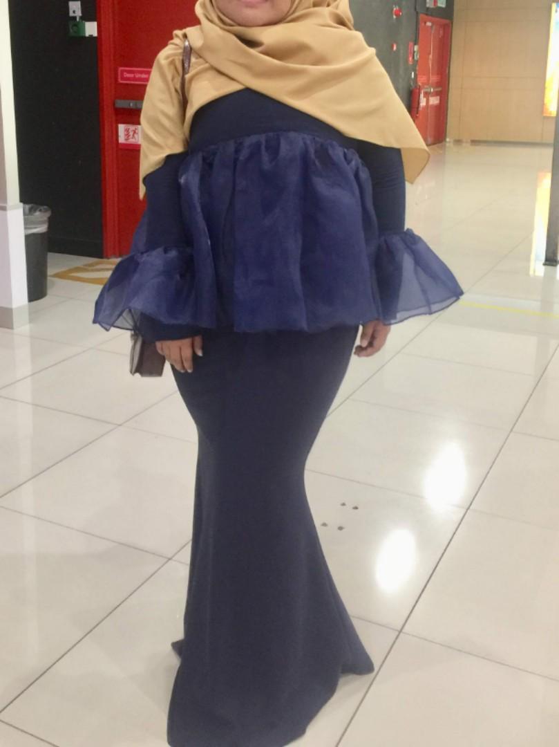 organza peplum top